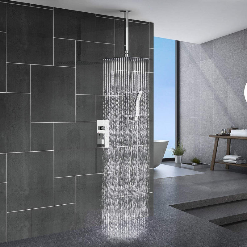 Wall-Mounted Rain Shower - RainFlow Ultra-S-Square-State of Style