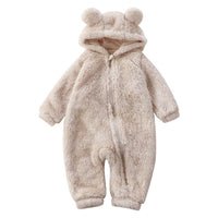 Warm and Adorable Bear Onesie for Babies-Beige-66 (0-6 Months)-State of Style