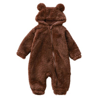 Warm and Adorable Bear Onesie for Babies-Brown-66 (0-6 Months)-State of Style