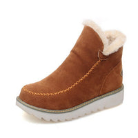 Warm and Comfortable Ladies' Fleece Boots - Olivia-Brown-3.5-State of Style