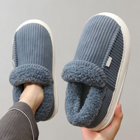 Warm and Comfortable Ladies' Slippers - Livia-Blue-3.5-State of Style