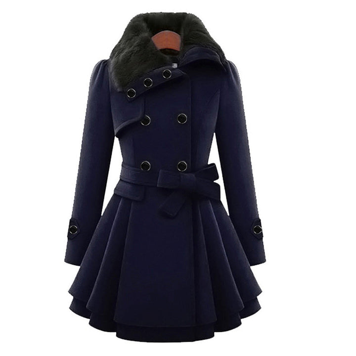 Warm and Long Ladies' Winter Coat - Vivienne-Khaki-S-State of Style