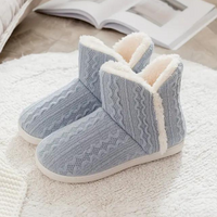 Warm and Soft Knitted Slippers for Women - Elodie-Grey-3-State of Style