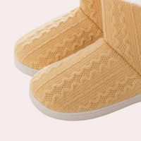 Warm and Soft Knitted Slippers for Women - Elodie-Yellow-3-State of Style