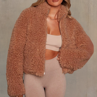 Warm and Soft Ladies' Coat - Livia-Brown-XS-State of Style