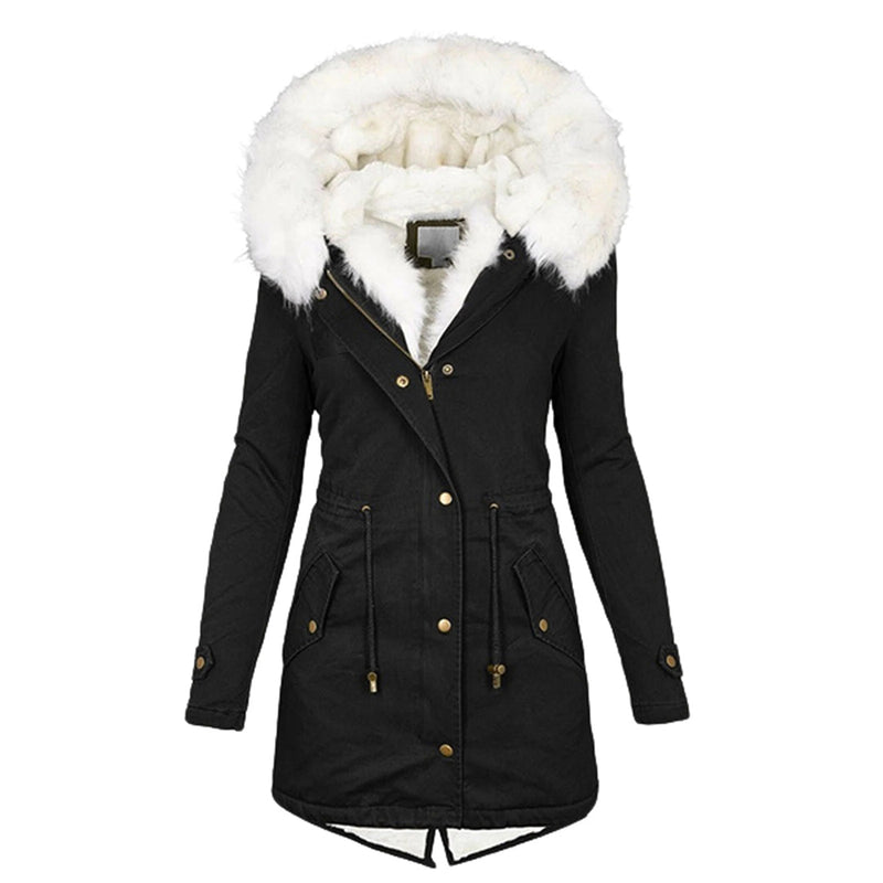 Warm and Stylish Winter Coat - Elin-Black-S-State of Style