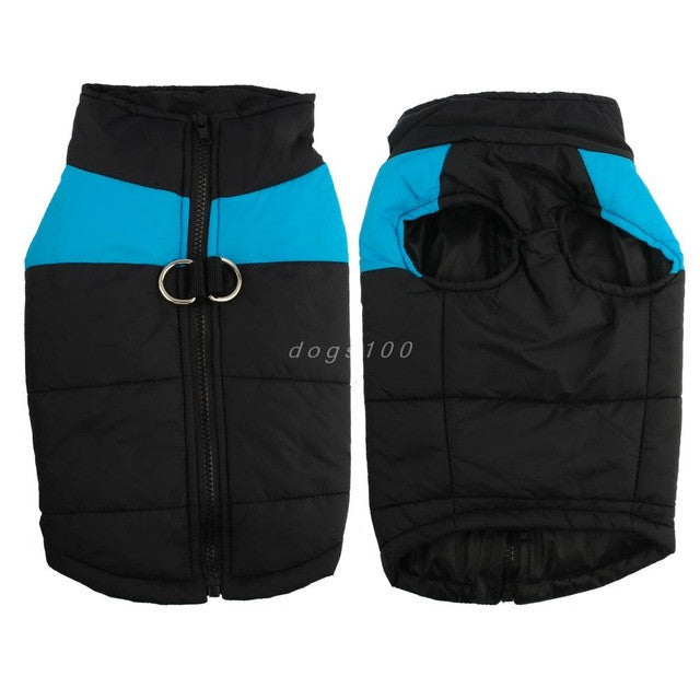 Warm and Water-Repellent Dog Coat - WarmPaws-S-Blue-State of Style