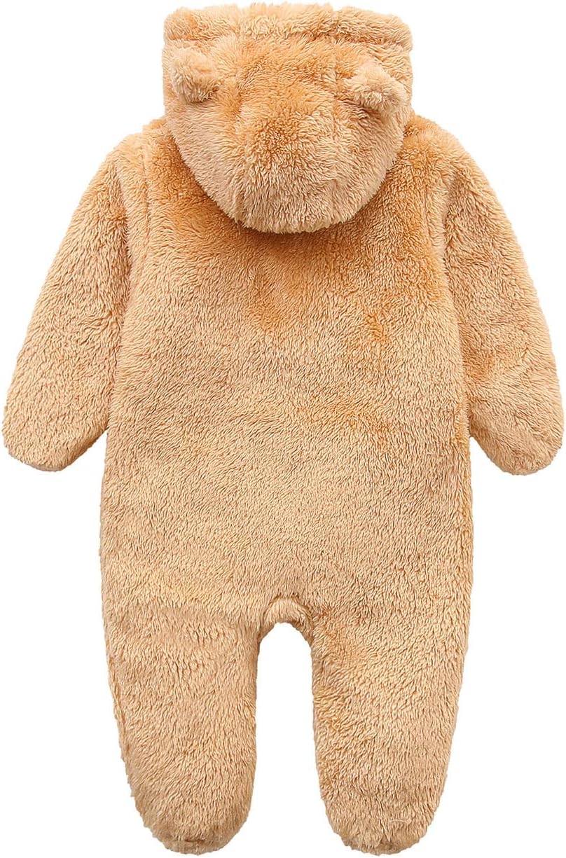 Warm Baby Romper with Hood-Footless beige-0-3M-State of Style