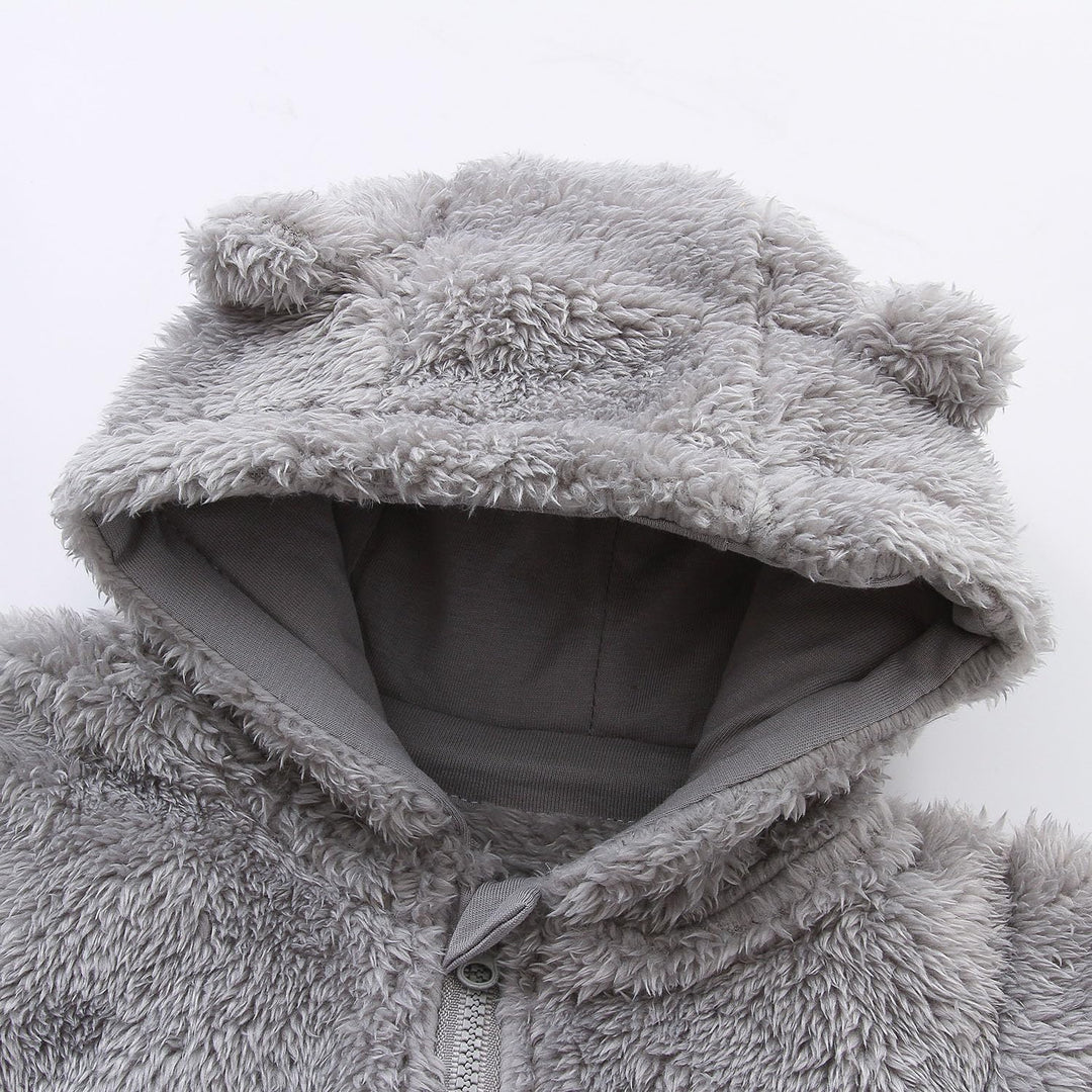 Warm Baby Romper with Hood-Footless beige-0-3M-State of Style