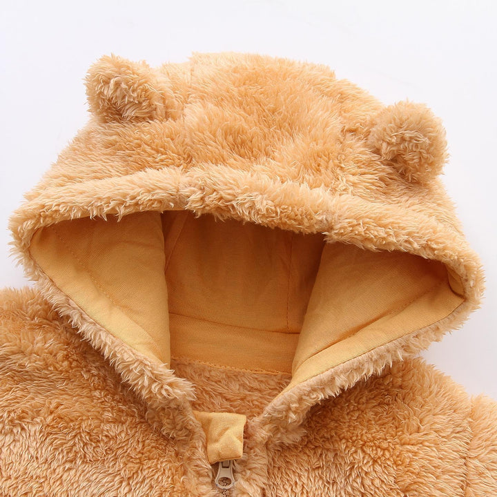 Warm Baby Romper with Hood-Footless beige-0-3M-State of Style