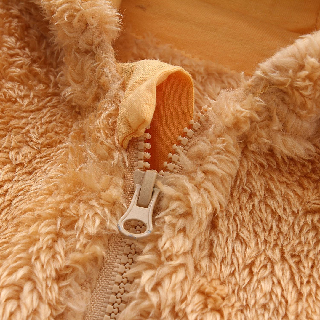 Warm Baby Romper with Hood-Footless beige-0-3M-State of Style