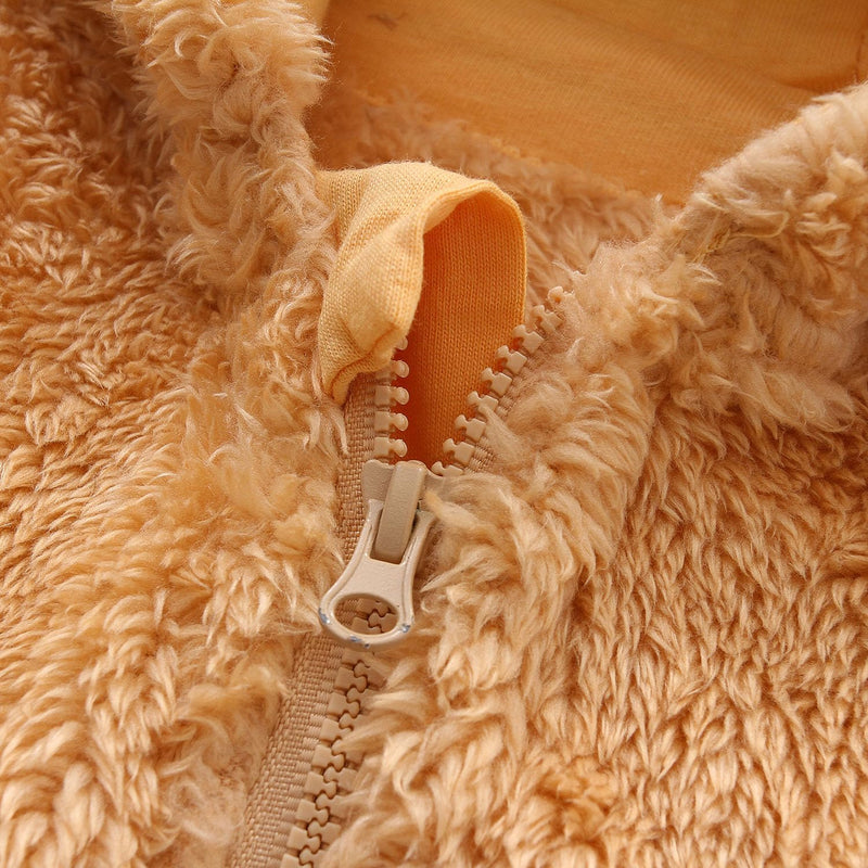 Warm Baby Romper with Hood-Footless beige-0-3M-State of Style