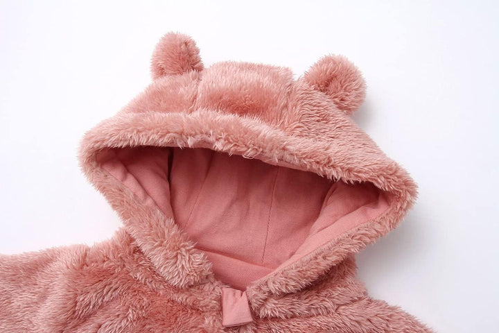 Warm Baby Romper with Hood-Footless beige-0-3M-State of Style