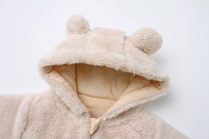 Warm Baby Romper with Hood-Footless beige-0-3M-State of Style