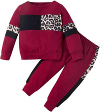 Warm Baby Sweater Set for Girls-Red-12-18 Months-State of Style
