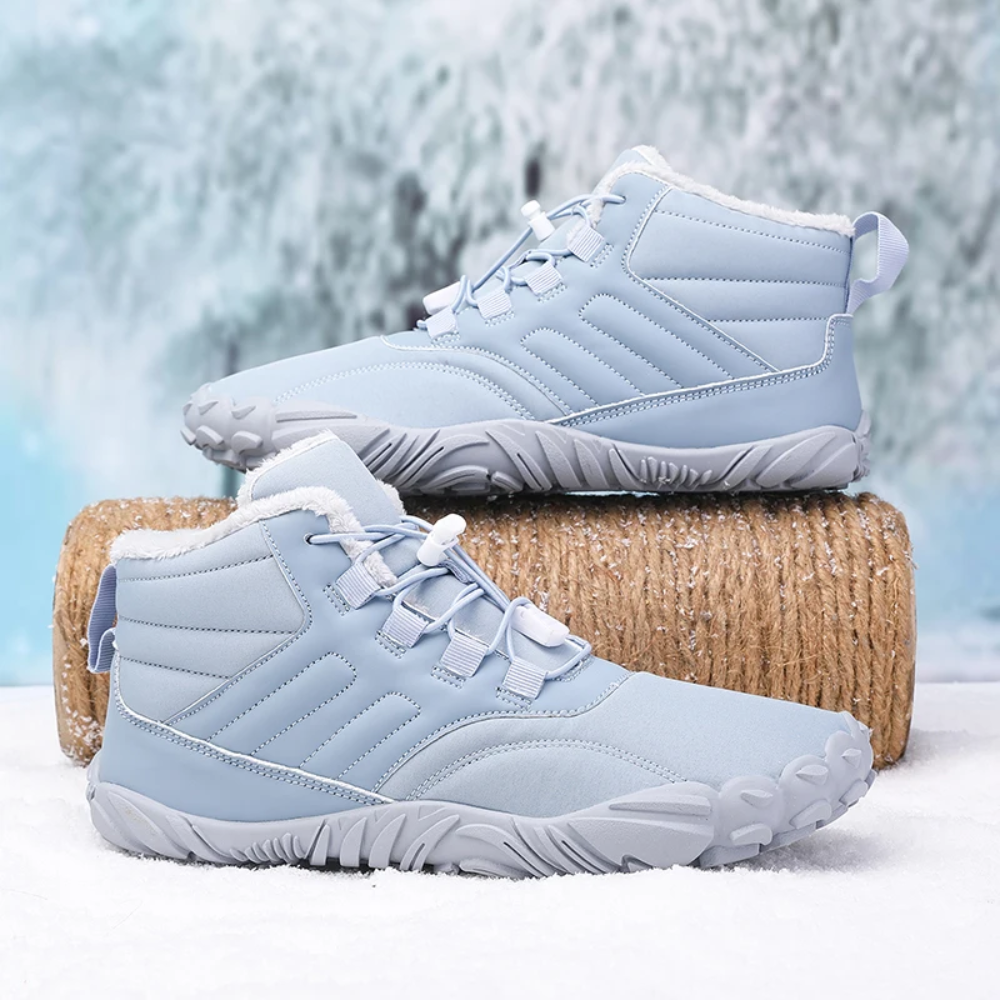 Warm Barefoot Snow Boots - FrostFlex-Blue-3.5-State of Style