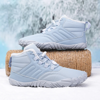 Warm Barefoot Snow Boots - FrostFlex-Blue-3.5-State of Style