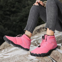 Warm Barefoot Snow Boots - FrostFlex-Pink-3.5-State of Style