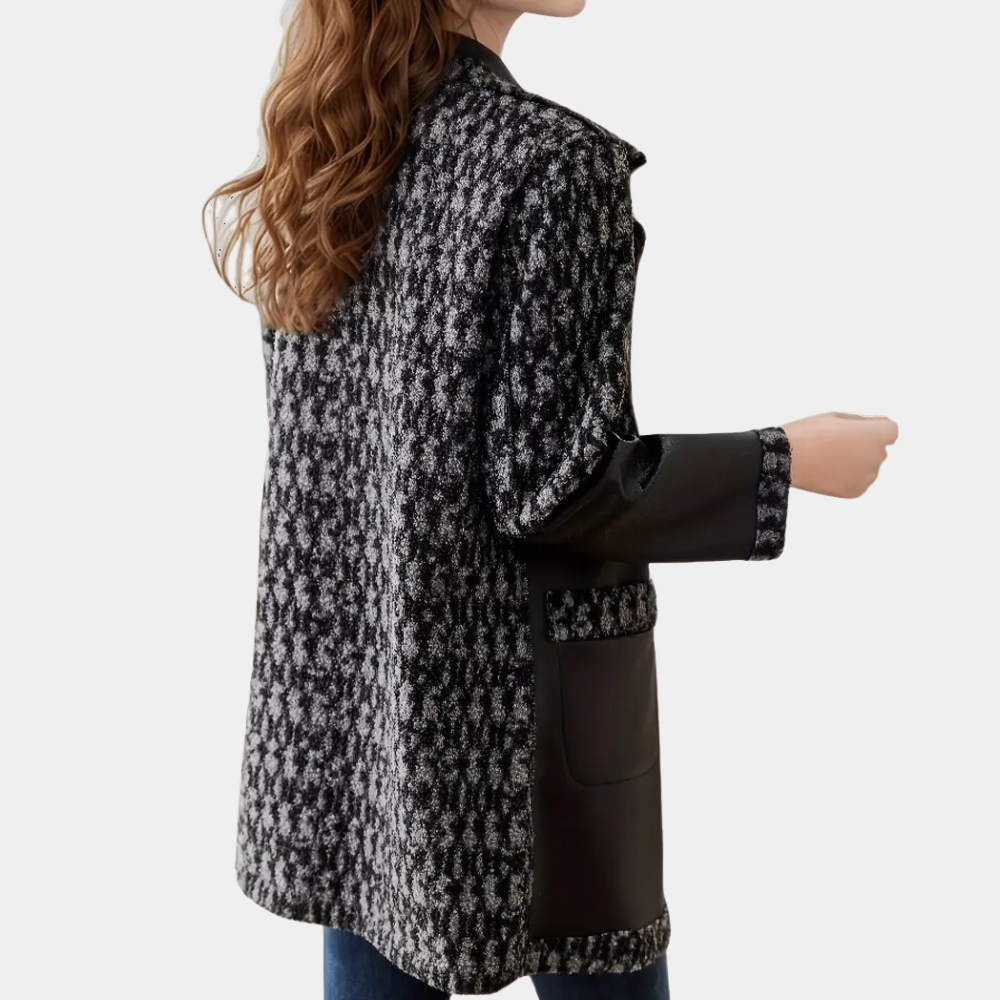 Warm Black Women's Coat with Luxury Finish - Renée-XS-State of Style