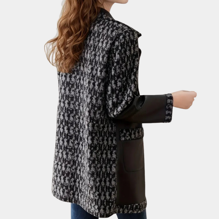 Warm Black Women's Coat with Luxury Finish - Renée-XS-State of Style