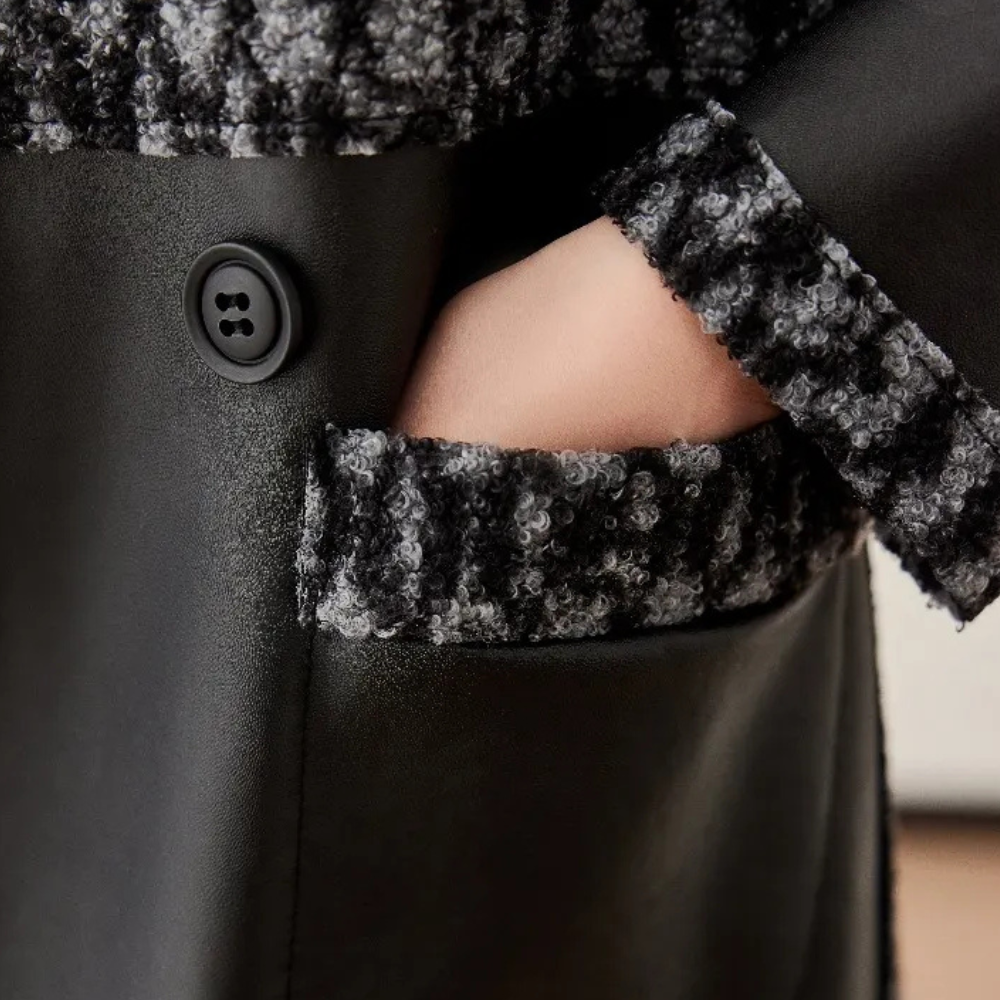 Warm Black Women's Coat with Luxury Finish - Renée-XS-State of Style