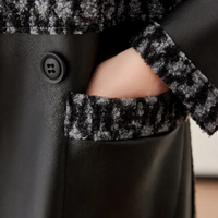 Warm Black Women's Coat with Luxury Finish - Renée-XS-State of Style