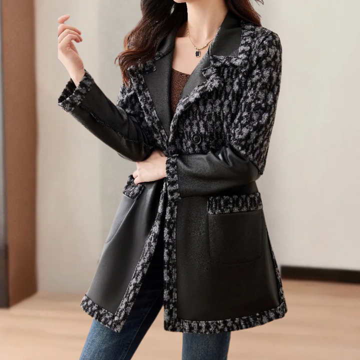 Warm Black Women's Coat with Luxury Finish - Renée-XS-State of Style