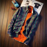 Warm Checked Cotton Shirt Ezekiel – Slim Fit for Casual Comfort-Green-M-State of Style