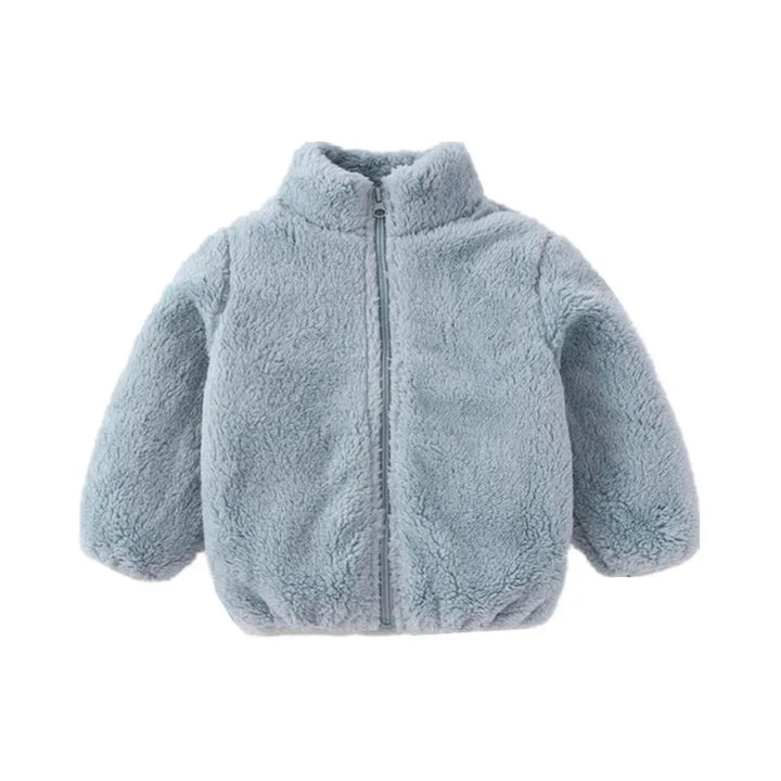 Warm children's coat for autumn and winter-Blue-grey-6-12M-State of Style