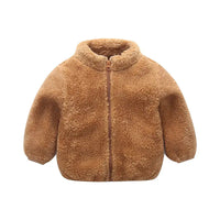 Warm children's coat for autumn and winter-Brown-6-12M-State of Style