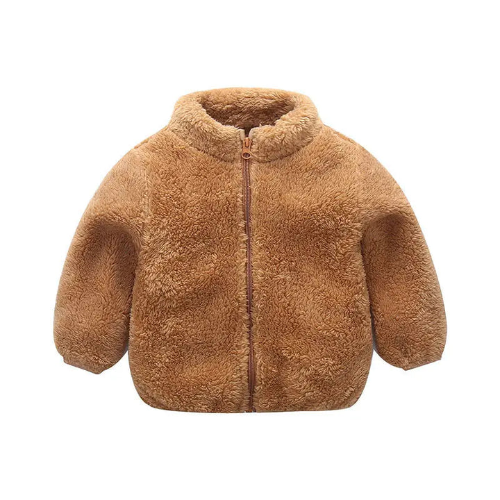 Warm children's coat for autumn and winter-Brown-6-12M-State of Style