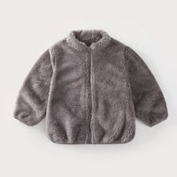 Warm children's coat for autumn and winter-Brown Gray-6-12M-State of Style