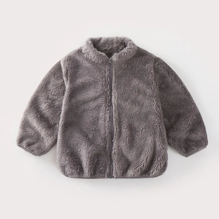 Warm children's coat for autumn and winter-Brown Gray-6-12M-State of Style