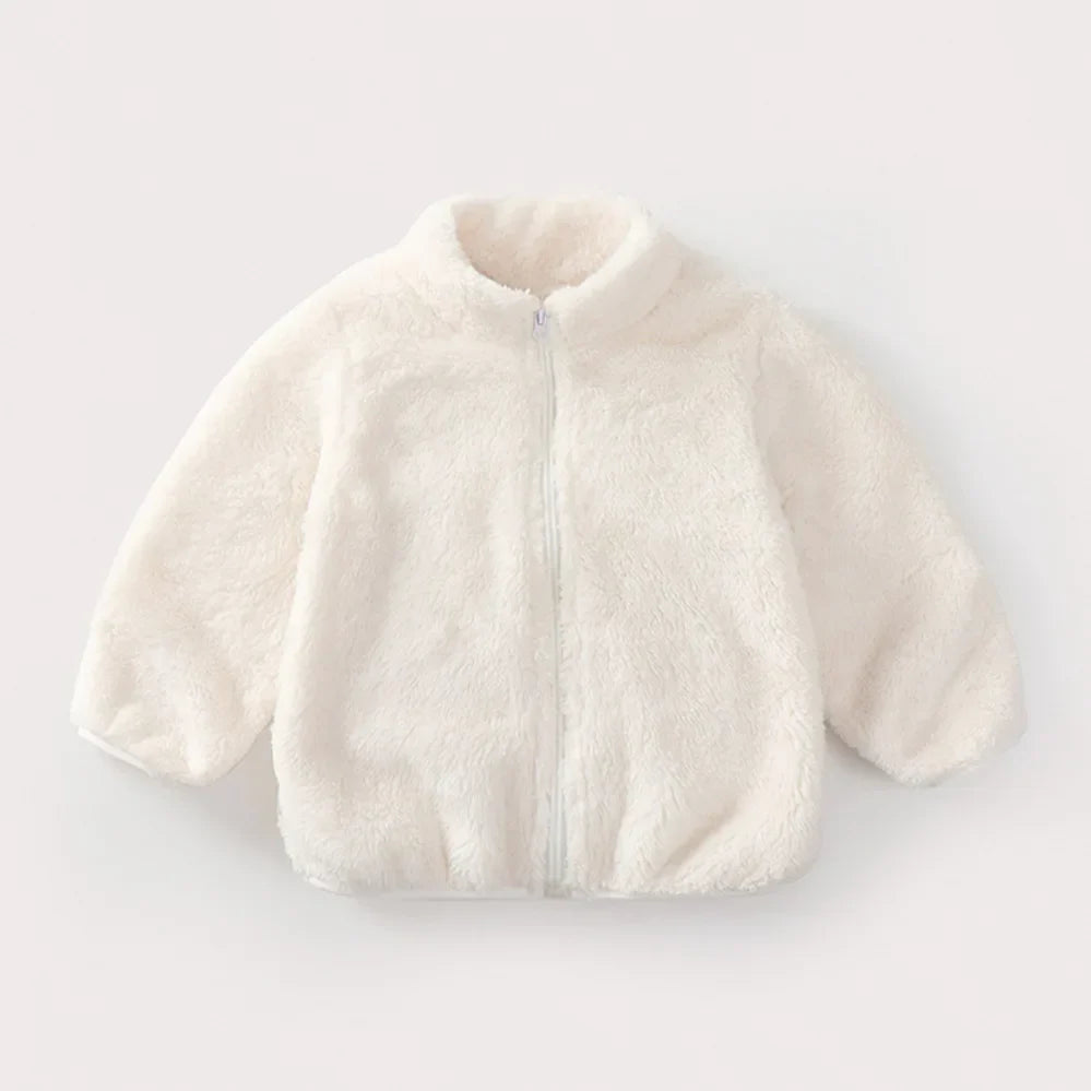 Warm children's coat for autumn and winter-White-6-12M-State of Style