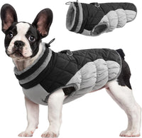 Warm Dog Winter Jacket with Built-in Harness-Red-XS-State of Style