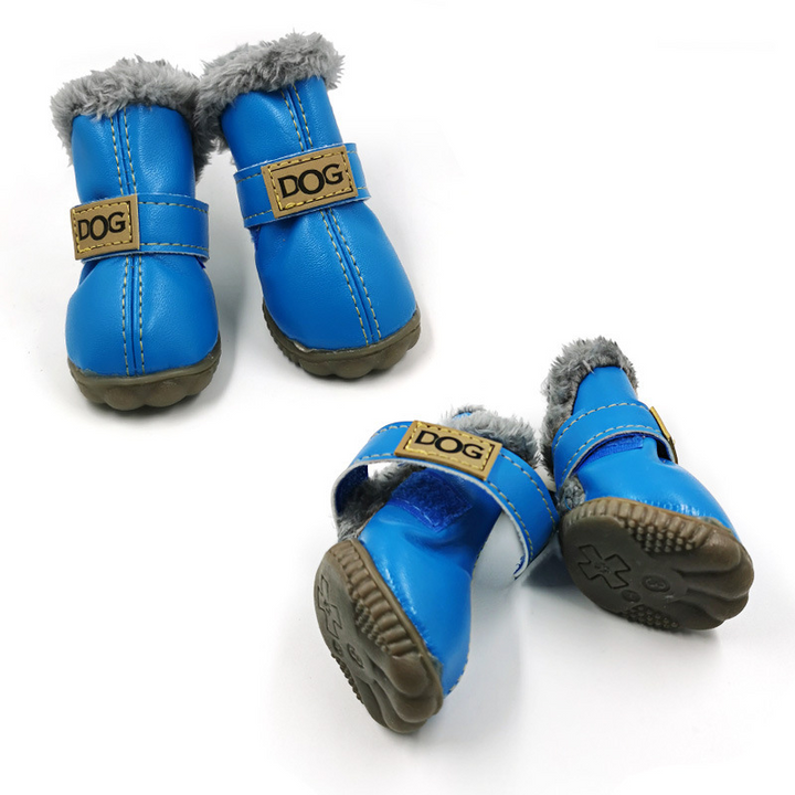Warm Dogs Snow Boots - SnowPaws-Blue-S-State of Style