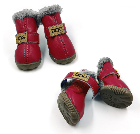 Warm Dogs Snow Boots - SnowPaws-Red-S-State of Style