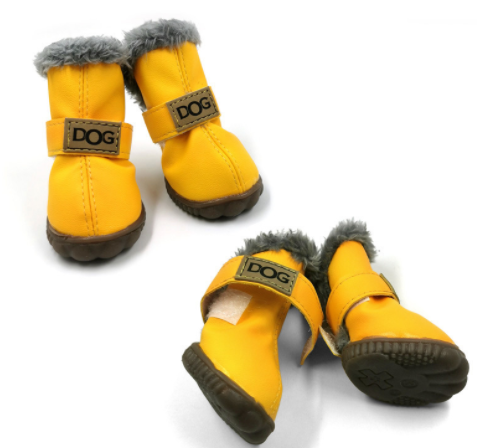 Warm Dogs Snow Boots - SnowPaws-Yellow-S-State of Style