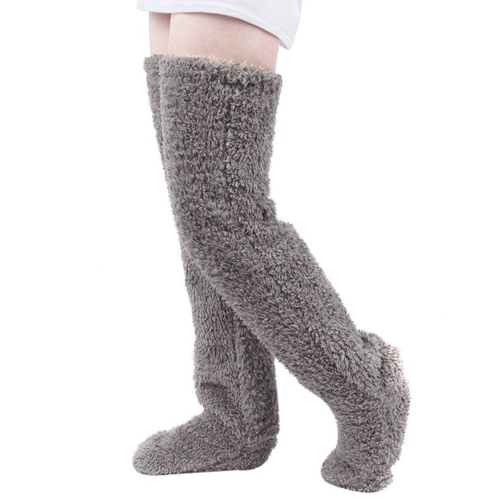Warm Fleece Socks for Winter - SnuggleFeet-Grey-State of Style