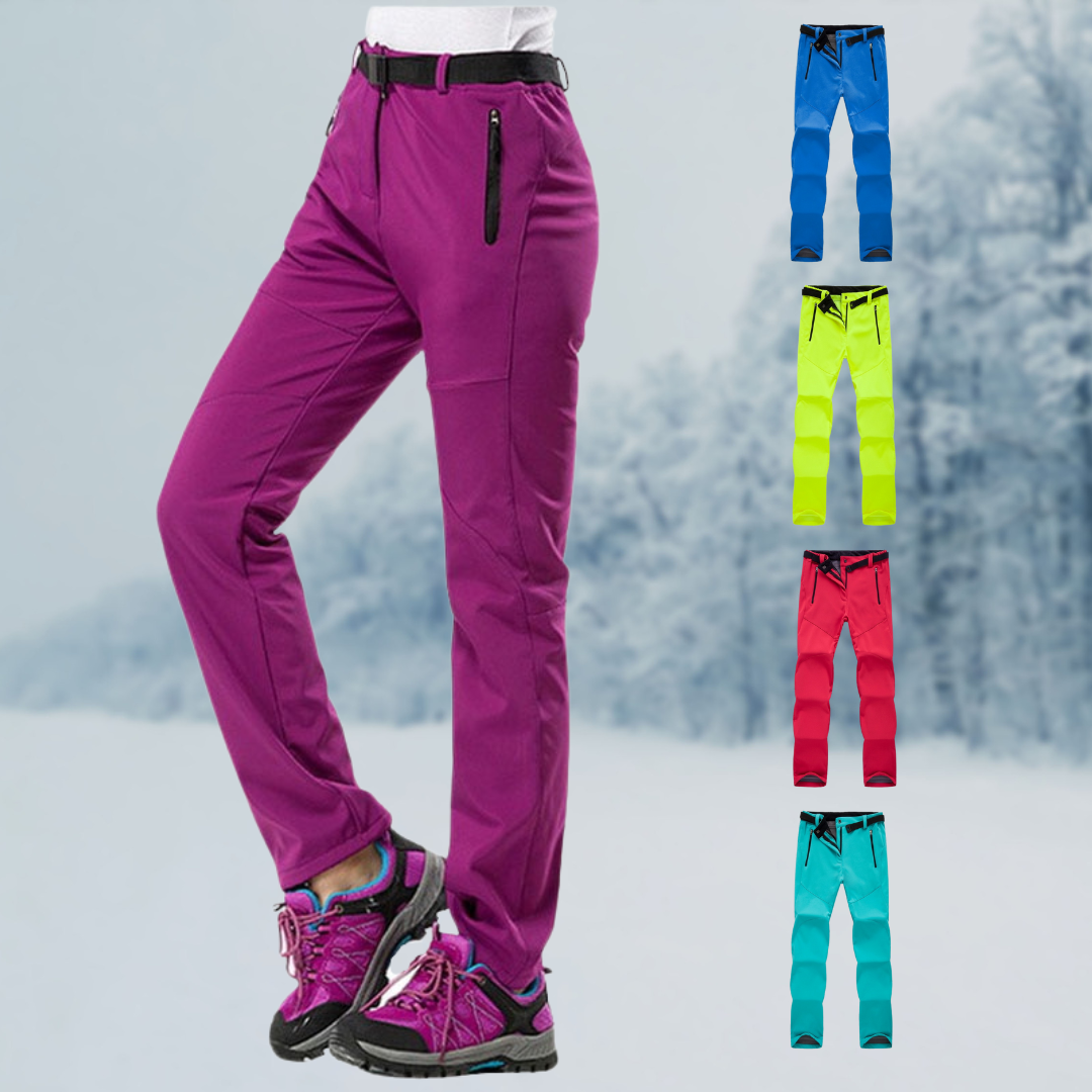 Warm Fleece Softshell Pants - Everest-Pink-S-State of Style