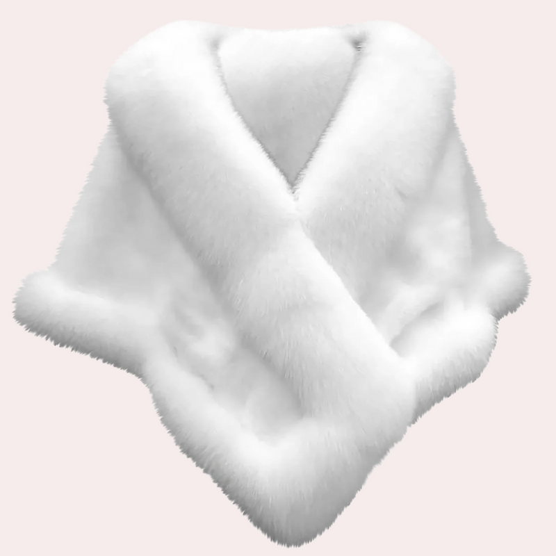 Warm Fur Scarf for Women - Elin-White-State of Style