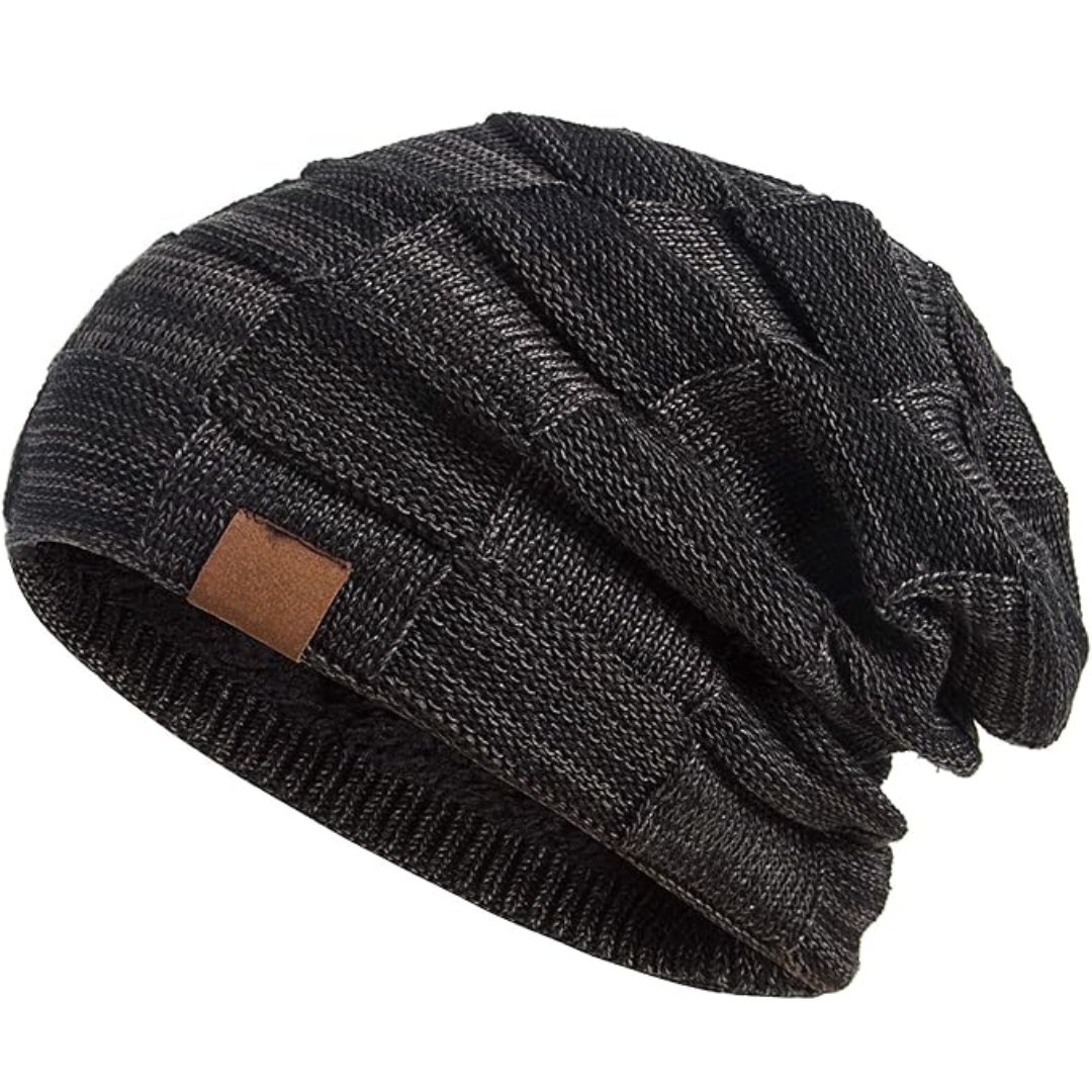Warm Knitted Beanie – Yves-Black-State of Style