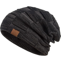 Warm Knitted Beanie – Yves-Black-State of Style