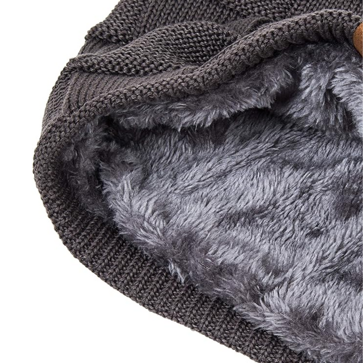 Warm Knitted Beanie – Yves-Orange-State of Style