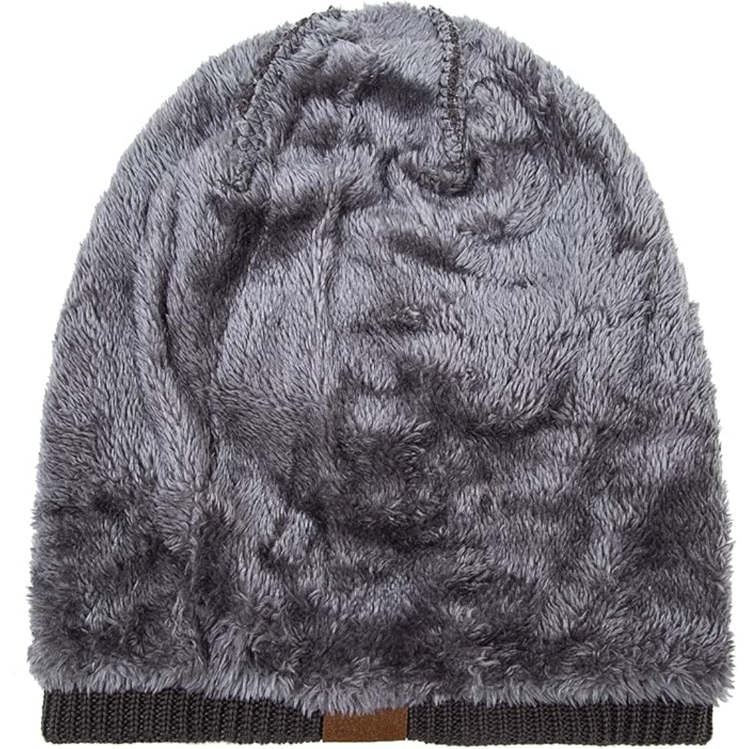 Warm Knitted Beanie – Yves-Orange-State of Style