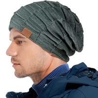 Warm Knitted Beanie – Yves-Orange-State of Style
