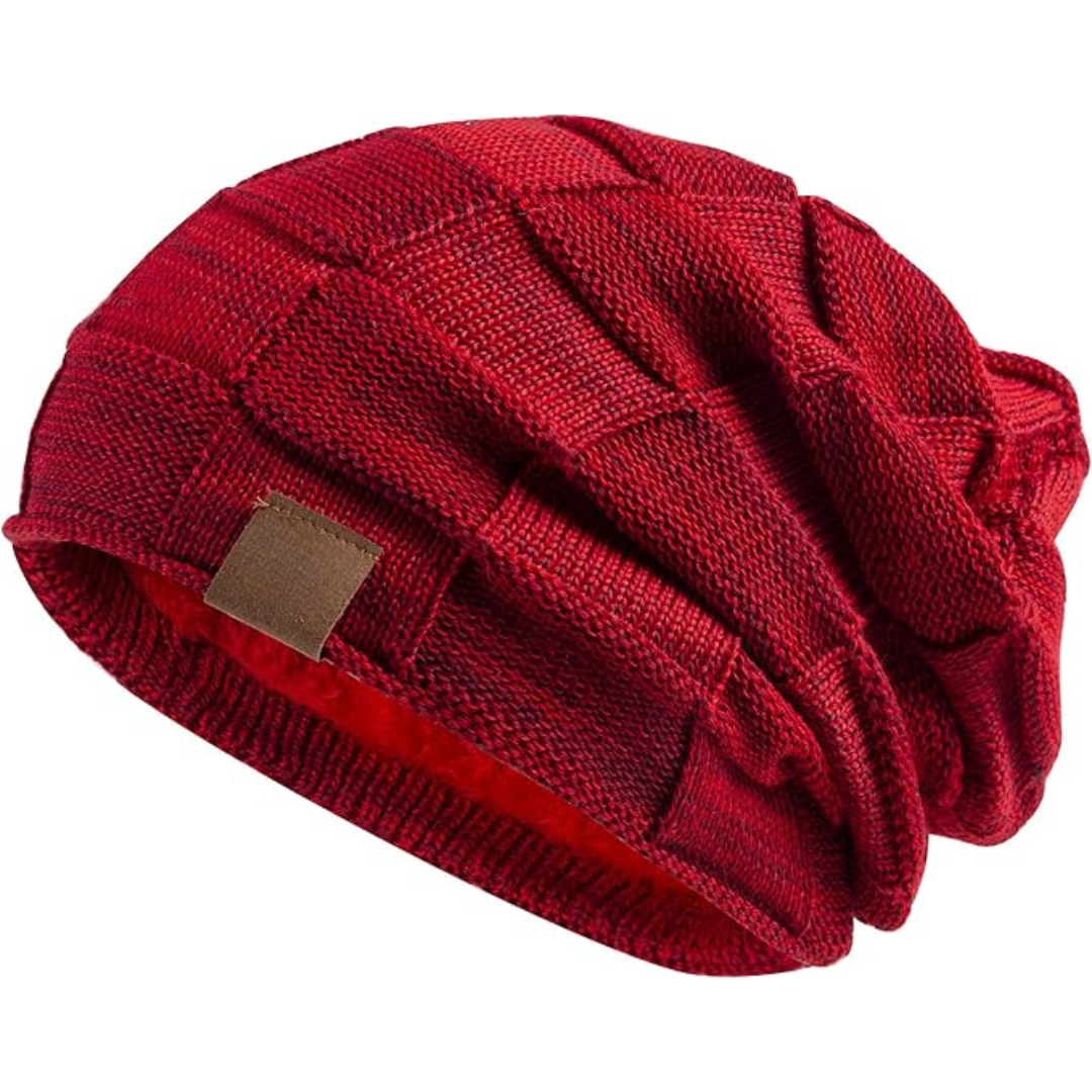 Warm Knitted Beanie – Yves-Red-State of Style