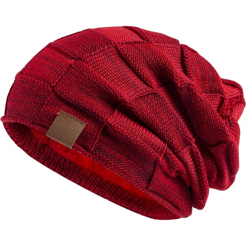 Warm Knitted Beanie – Yves-Red-State of Style