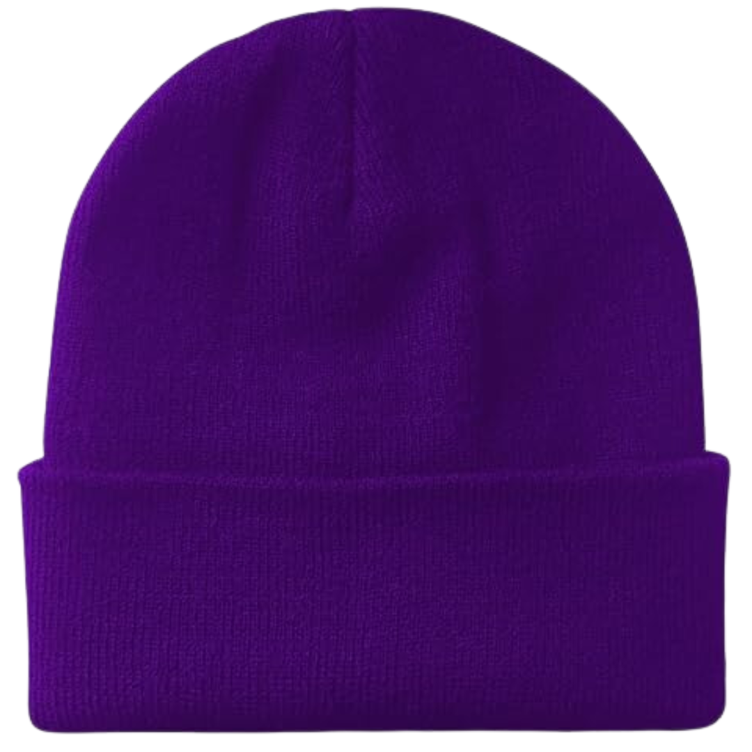 Warm Knitted Winter Hat - CozyCap-Purple-State of Style