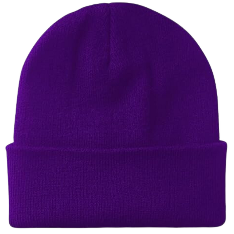 Warm Knitted Winter Hat - CozyCap-Purple-State of Style